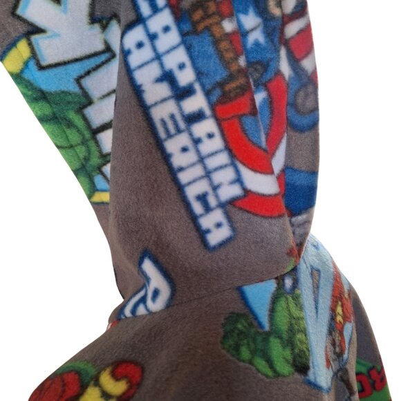 Handmade Avengers Fleece Poncho M Medium Cape With Hood & Pocket Hulk Iron Man - Picture 16 of 16